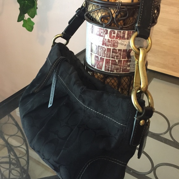 Authentic black Coach purse - Picture 2 of 6